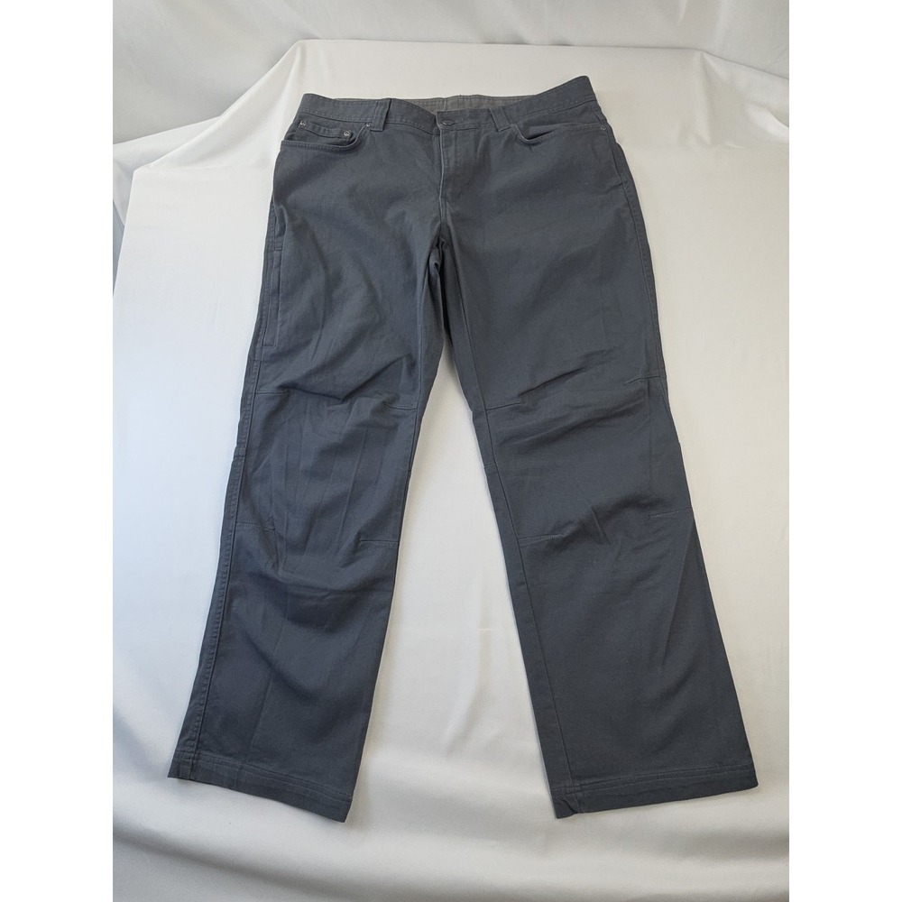 Columbia Pants Mens 34x28 Gray Hiking Outdoor Chino Straight Leg Side Zip Pocket